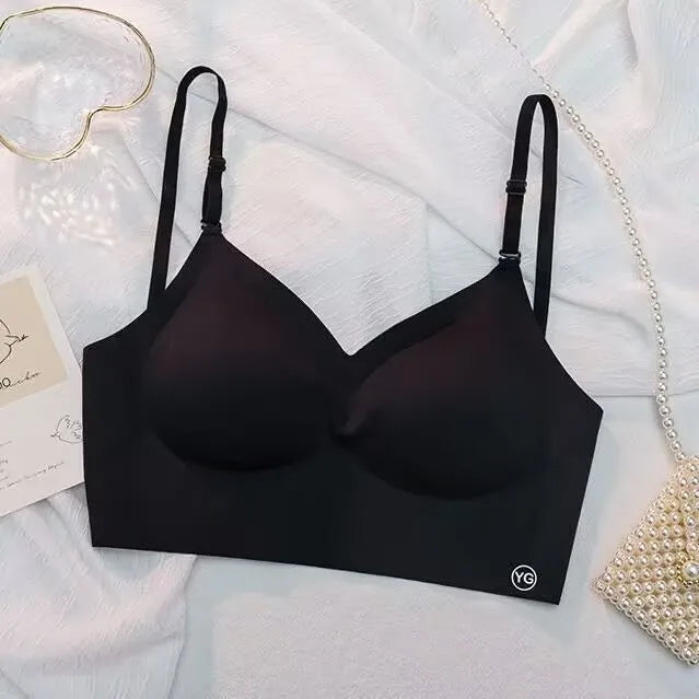 Bra Women's Slim U-shaped Seamless Backless Underwear Triangle Cup