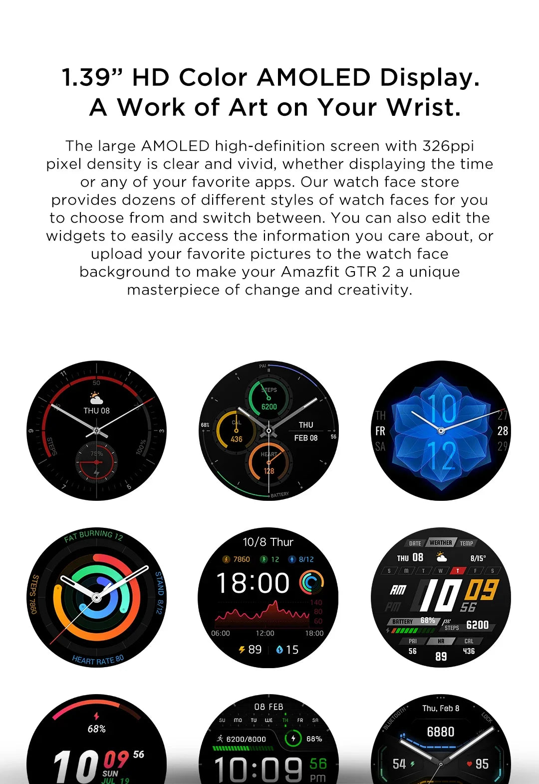 Amazfit GTR 2 Smartwatches No New Smart Watch For Men Waterproof 5ATM GPS 95New Exhibition SportsWatch Mens Refurbished Watch