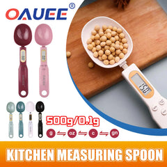 LED Digital Measuring Spoon Electronic Cooking Food Weight Kitchen Scale 500g 0.1g