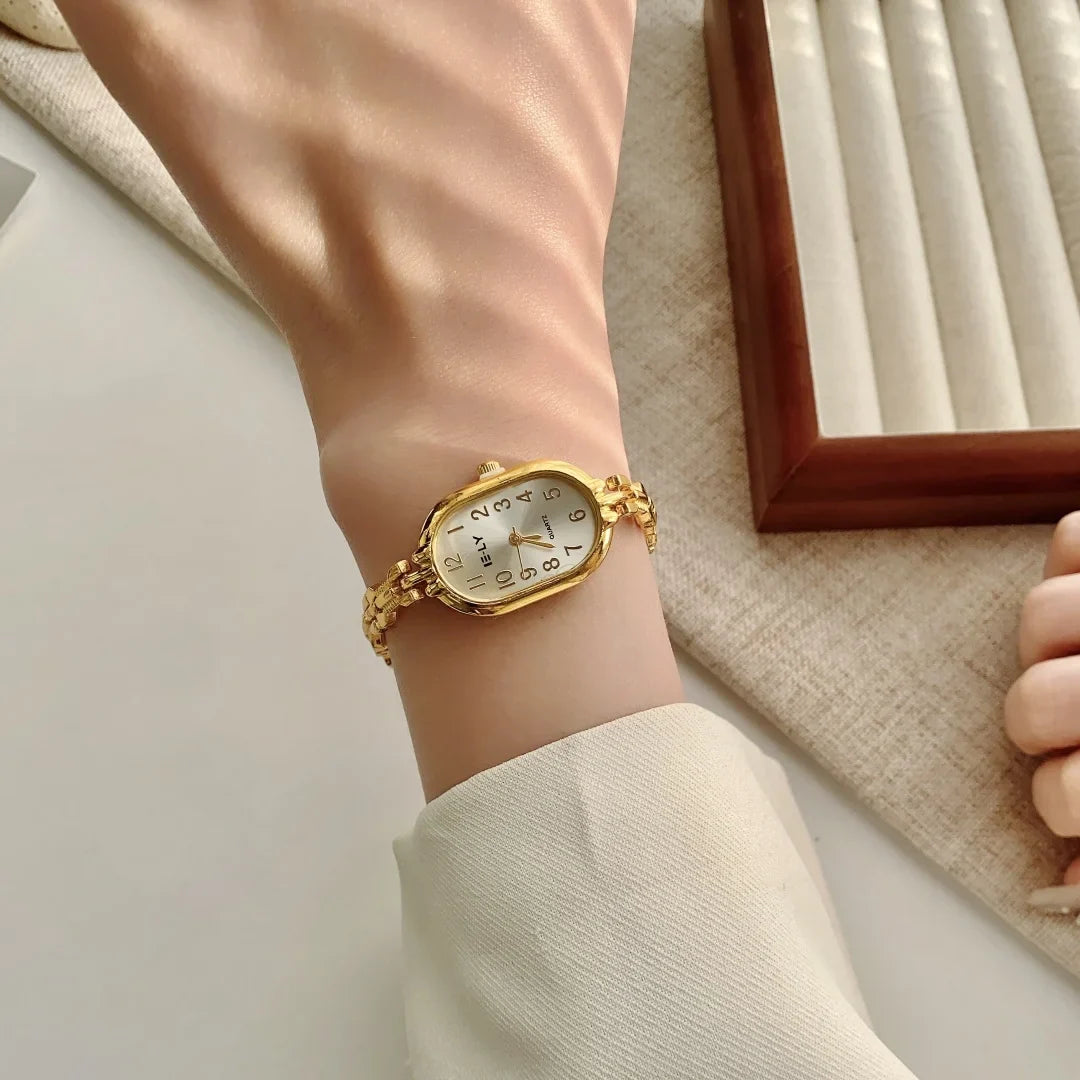 Women Watches Top Brand Luxury Wristwatches Ladies Fashion Gold  Bracelet Watch Female Elegant Clock Women montre femme