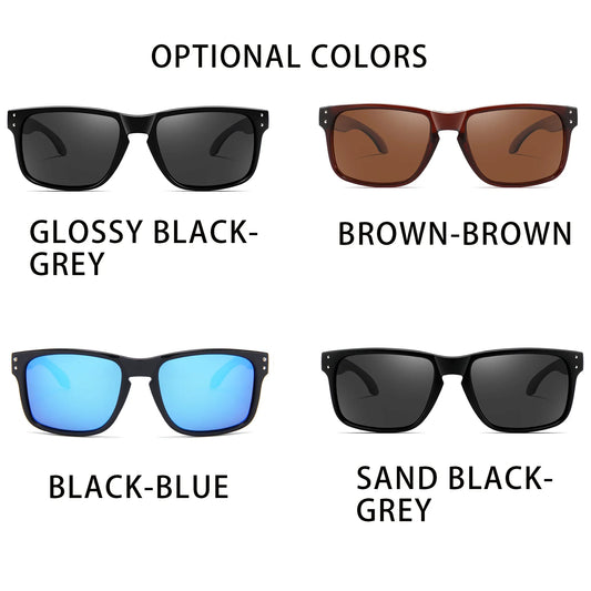 Polarized sunglasses square Outdoor Sports Party Beach Women men sun glasses UV400