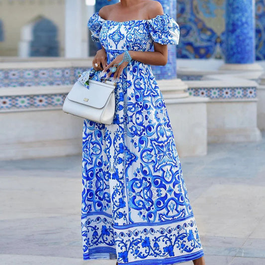 Formal attire Dresses: Backless Evening Dress Women Boho Maxi Dresses