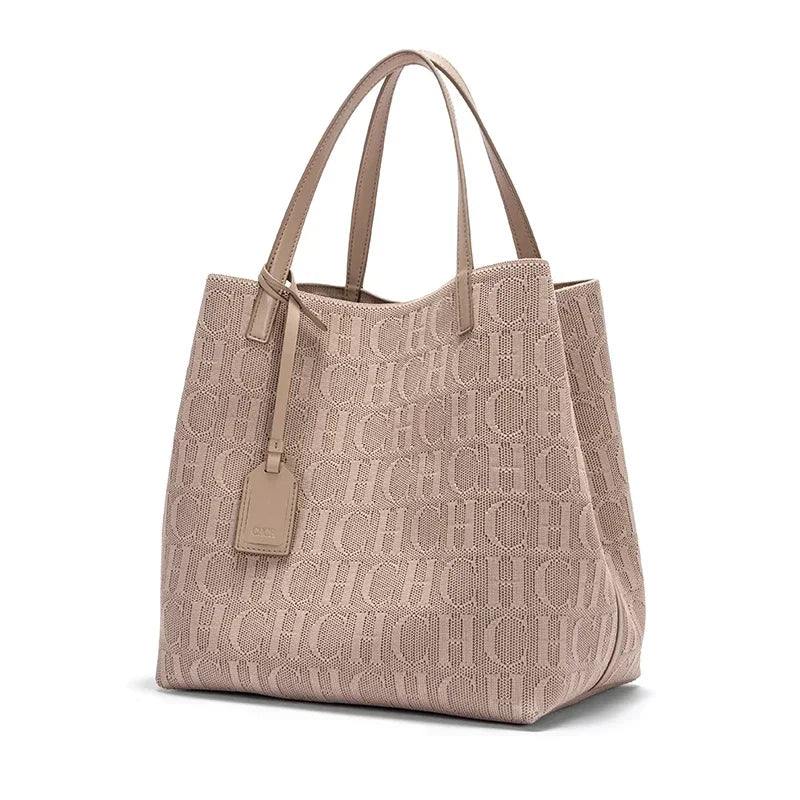 Ladies Shoulder Bag Fashion Classic Pure Color Outer Large Capacity