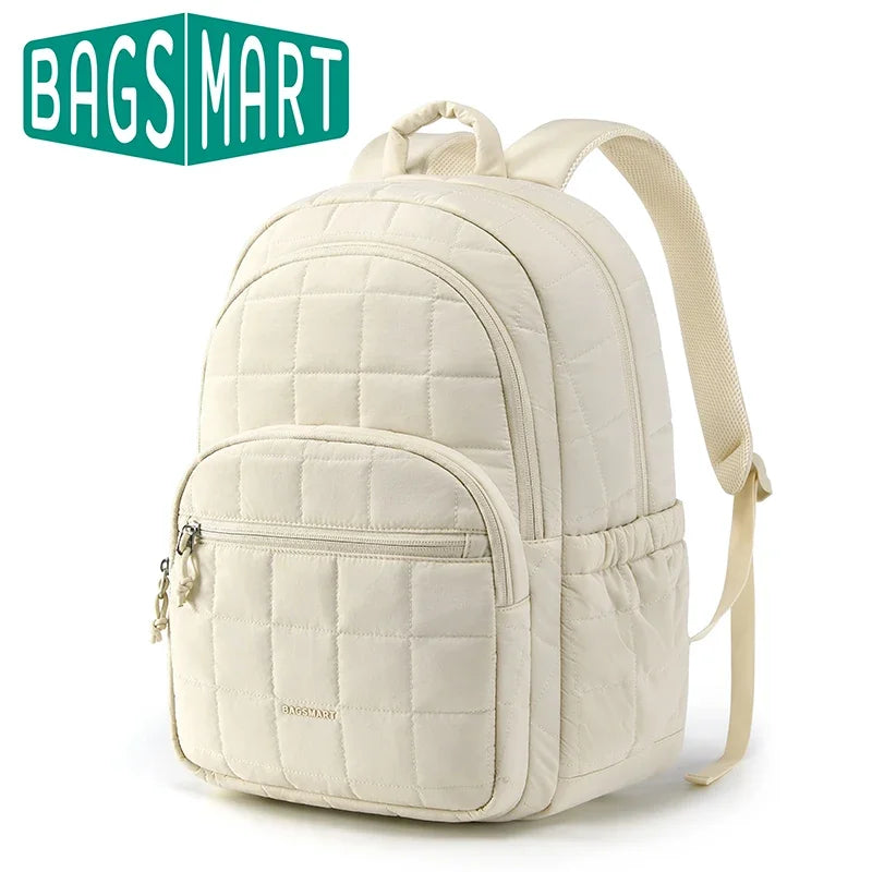 BAGSMART Women's Backpack Large Capacity Travel Backpack Simple Female Bags School College Laptop Backpack for Girls