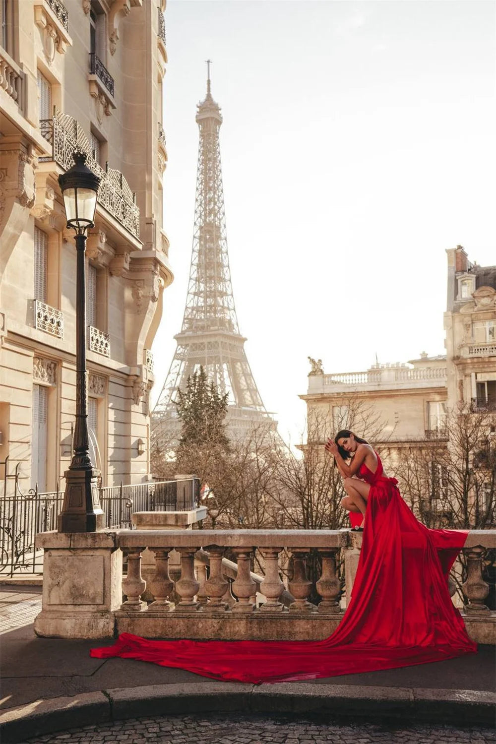 Formal attire Dresses: Halter Burgundy Evening Dress Long Train Prom Dress