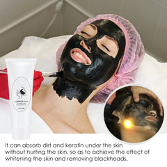 80ml Carbon Gel Black Face Cream Mask For Laser Active Nano Toner Skin Rejuvenation Whitening Facial Deep Cleaning Care Tools