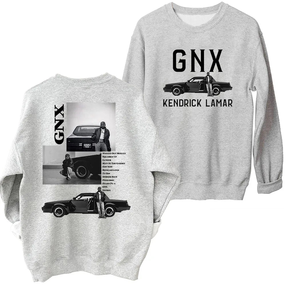 Kendrick Lamar GNX Tour Sweatshirt Oversized Harajuku Round Neck Long Sleeve