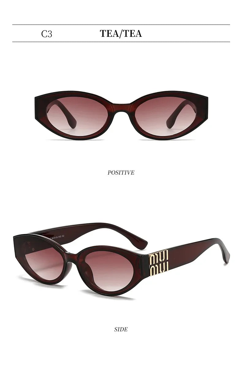 2025 New Fashion Cat Eye Sunglasses Women Men Brand Design Luxury Small Frame Sun Glasses Ladies Eyewears Oculos De Sol UV400