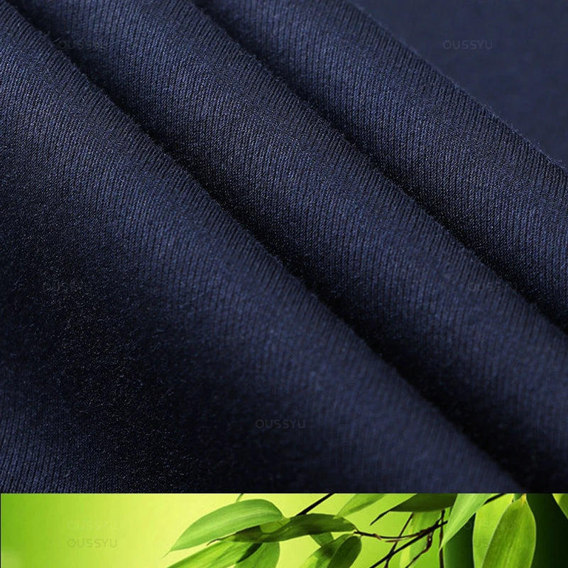 High Quality Luxury Straight Business Suit Pants Men Bamboo Fiber Designer