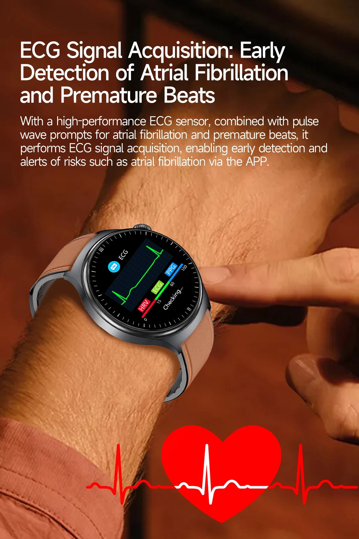 New Upgraded Health Monitoring Uric Acid Blood Pressure Blood Oxygen Heart Health Check Smart Watch ECG smart watches Man 2025
