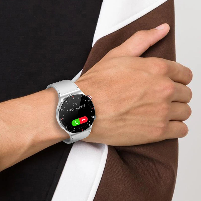 GPS NFC Smart Watch Men AMOLED 390*390 HD Screen ECG+PPG Heart Rate Bluetooth Call IP68 Waterproof Business SmartWatch 2025 NEW