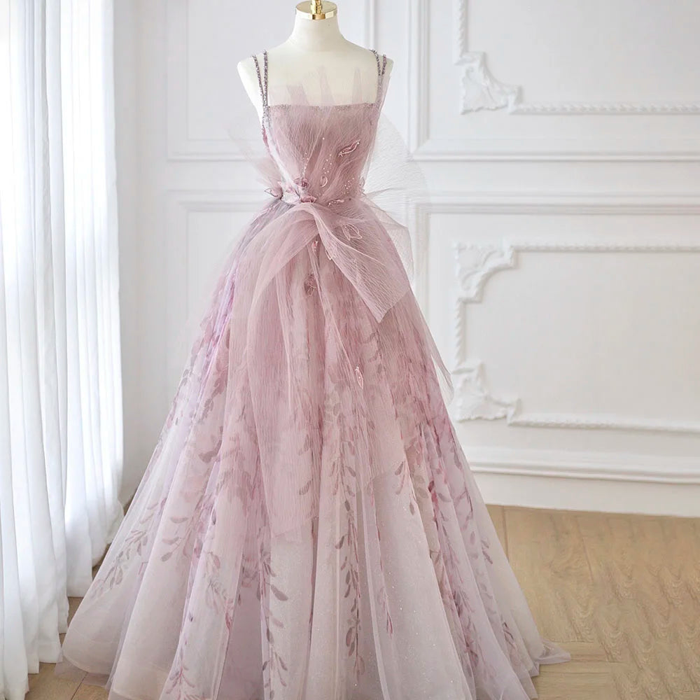 Homecoming Dresses: Evening Dress Spaghetti Straps Backless Formal Prom Dresses