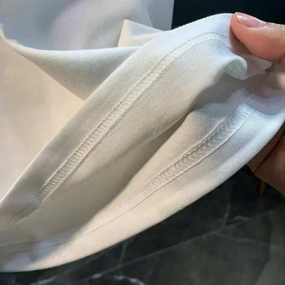 New Pure Cotton Men'sT-Shirt with Are We Great Yet American Flag Print for Casual Wear Graphic Tee Breathable and Comfort