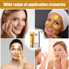 80g Gold Peel Mask Lightens Blackheads Cleanses Pores Tightens Facial Mask Mask Deeply Nose Pores Tightens Cleans