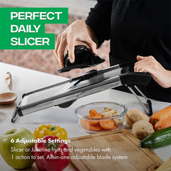 Adjustable Mandoline Slicer Stainless Steel Vegetable Slicer Chopper Cutter