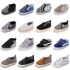 Classic Fashion Boy's And Girls' Flat Walking Shoes Canvas Non-slip Shoes