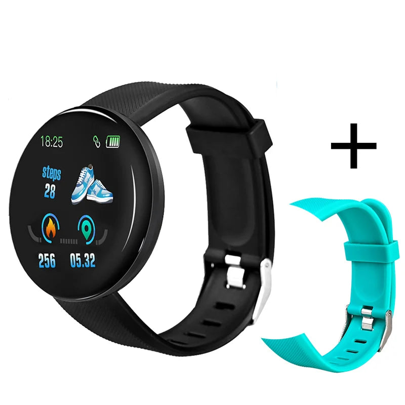Smart Watch Men Women Smart Bracelet LED D18 Smartwatch Waterproof Smart Touch