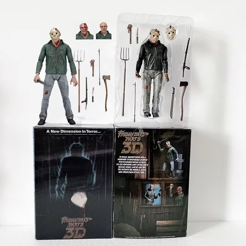 NECA Friday The 13th Figure Pennywise Part VII 7 New Blood Ultimate Jason Voorhees Action Figure Model Horror Halloween Gift
