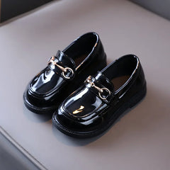 Girl Shoe Fashion Flats for Children Casual Kid Shoe Comfortable PU Leather Shoes Boys