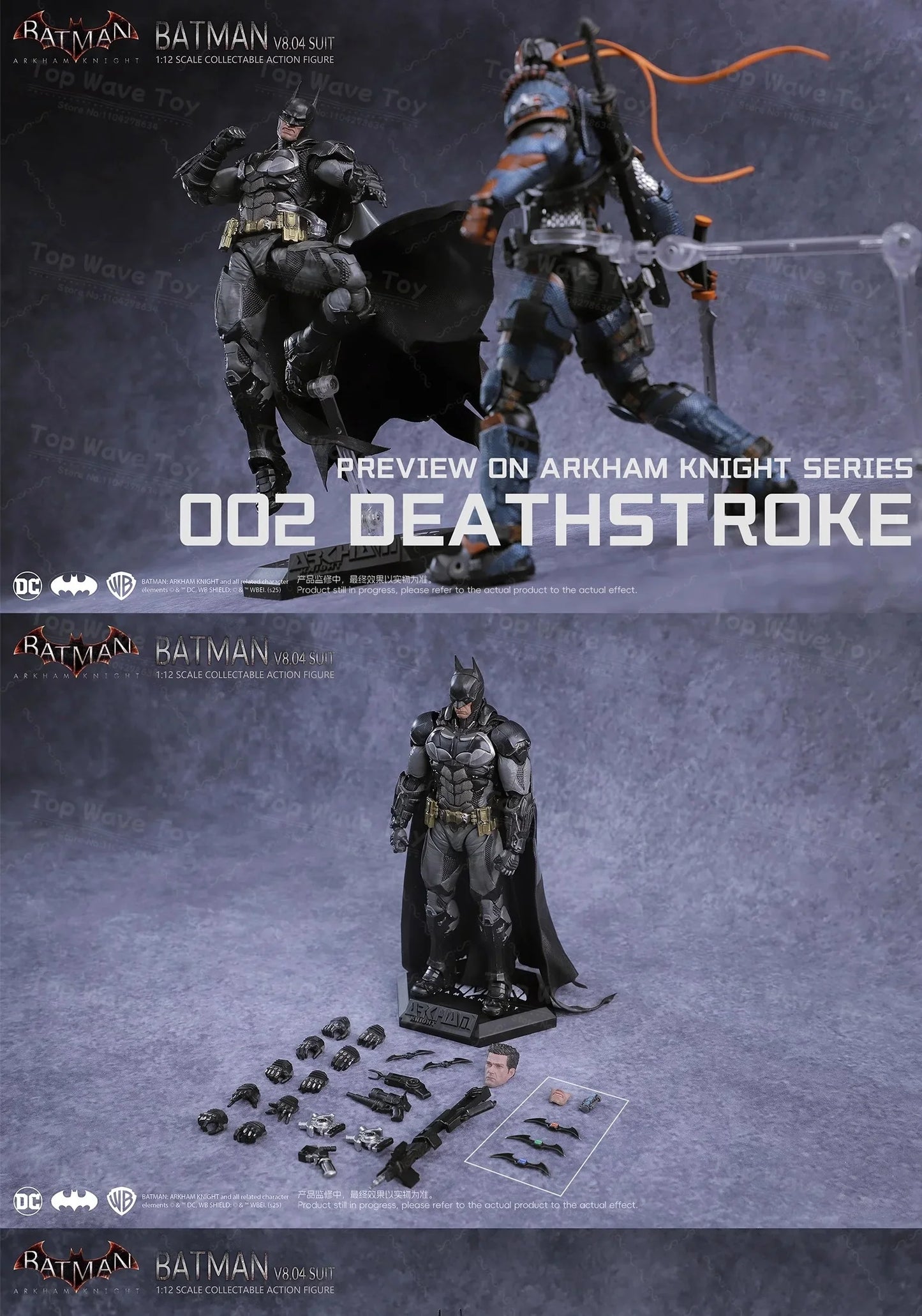 2026 New Stock Batman Arkham Knight Action Figure LPZZ 1/12 Scale Soldier Warrior Edition Batman Full Set 6-inches Model Toys