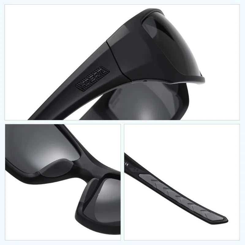 KDEAM Outdoor Sports Polarized Sunglasses Men's Fishing TR90 Frame UV Protection Lens Shield Sun Glasses Women Eyewear with Box
