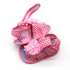 1Pair Kids Baby Girl Soft Sole Shoes Anti-slip Sandals Prewalkers Floral Design