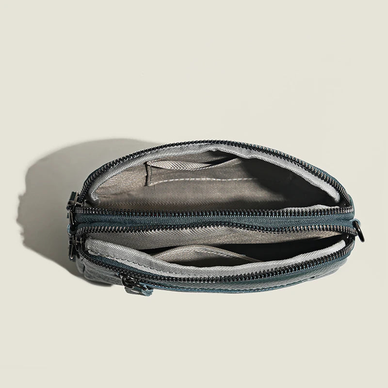 Genuine Leather Bag Women's Crossbody Bag for Woman Female Solid
