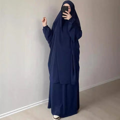 Hooded Muslim Women Hijab Dress Full Cover Prayer Garment Jilbab Abaya Long Khimar