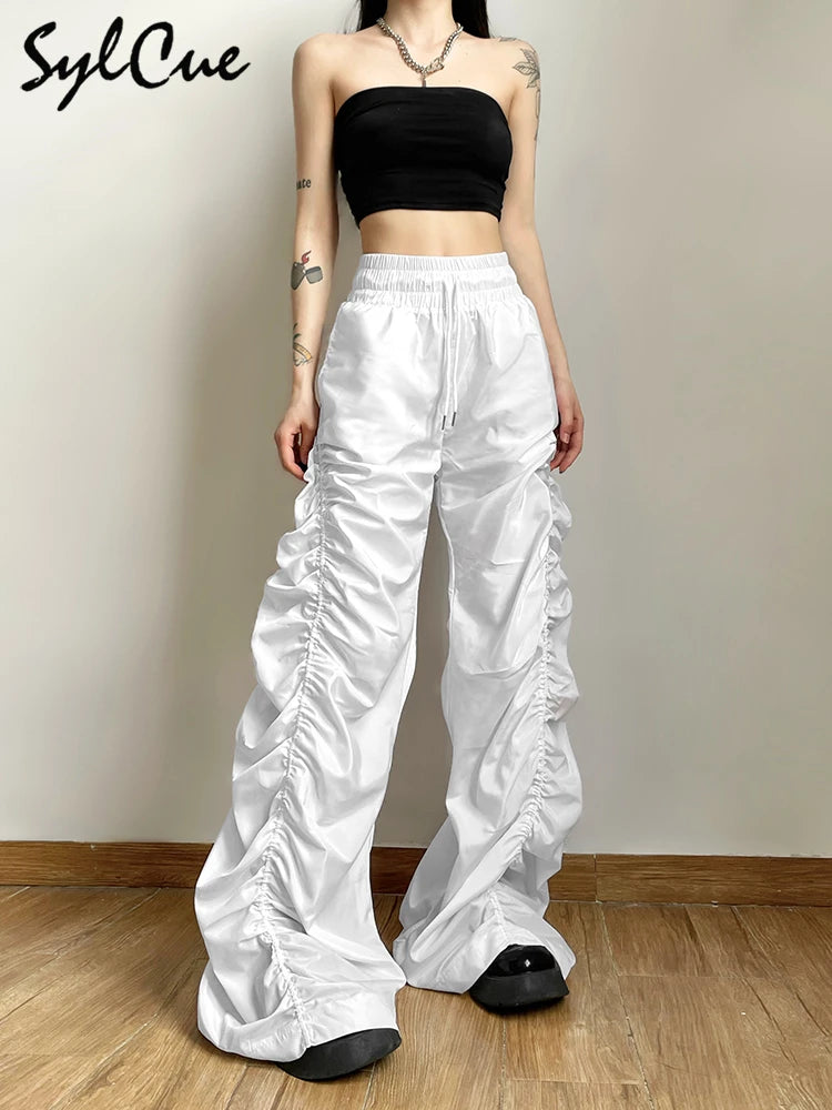 All-Match Casual Loose Girl High Waist Wide Leg Lantern Pants