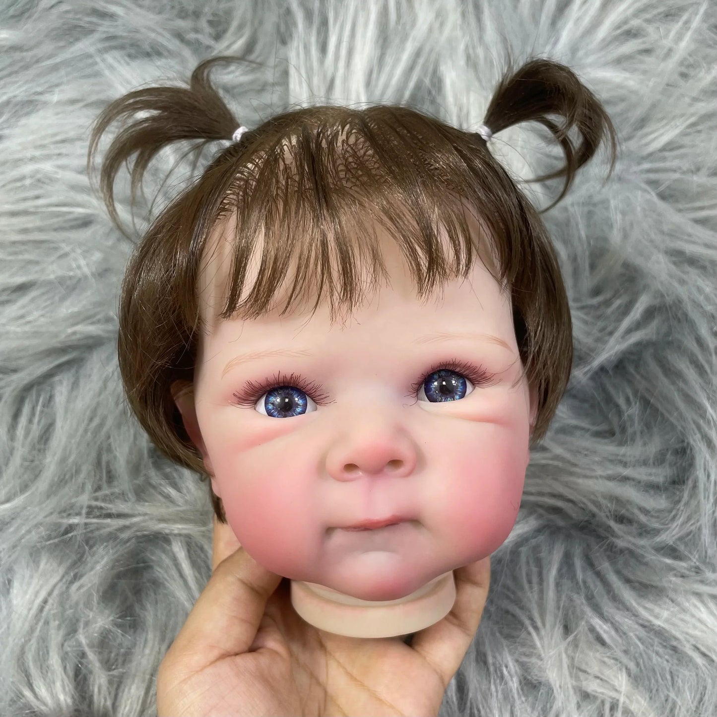 18 inches Already Painted Bebe Bettie With Hair Transplant Doll Kits Vinyl Reborn Doll Unassembled DIY Reborn Doll Kit Gift