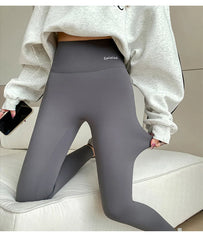 Autumn Winter Alpaca Velvet Shark Leggings Women's Fleece Thickened