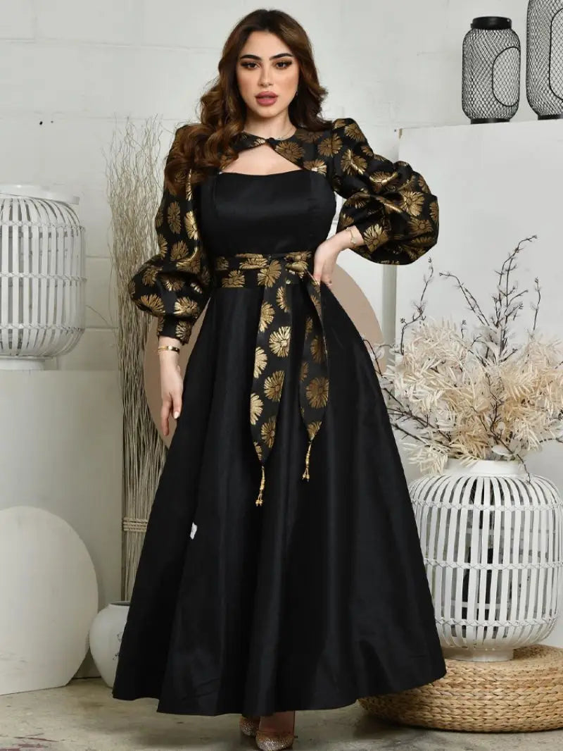 Evening wear Dresses: Long Sleeved Chiffon of Formal Evening Prom Dress Women