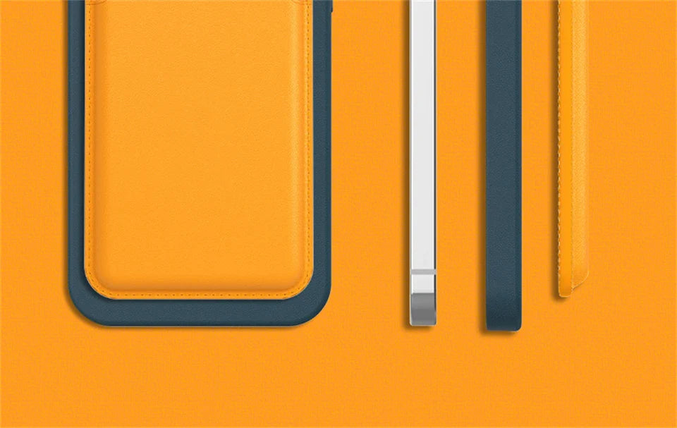 For Magsafe Wallet Card Holder Case For Apple iPhone 17 16 15 14 13 12 Pro Max Magnetic Leather Bag Adsorption Cover Accessory