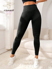 Leggings Women Lines Hip Lifting Motion Fitness High Waist Running Yoga Pants