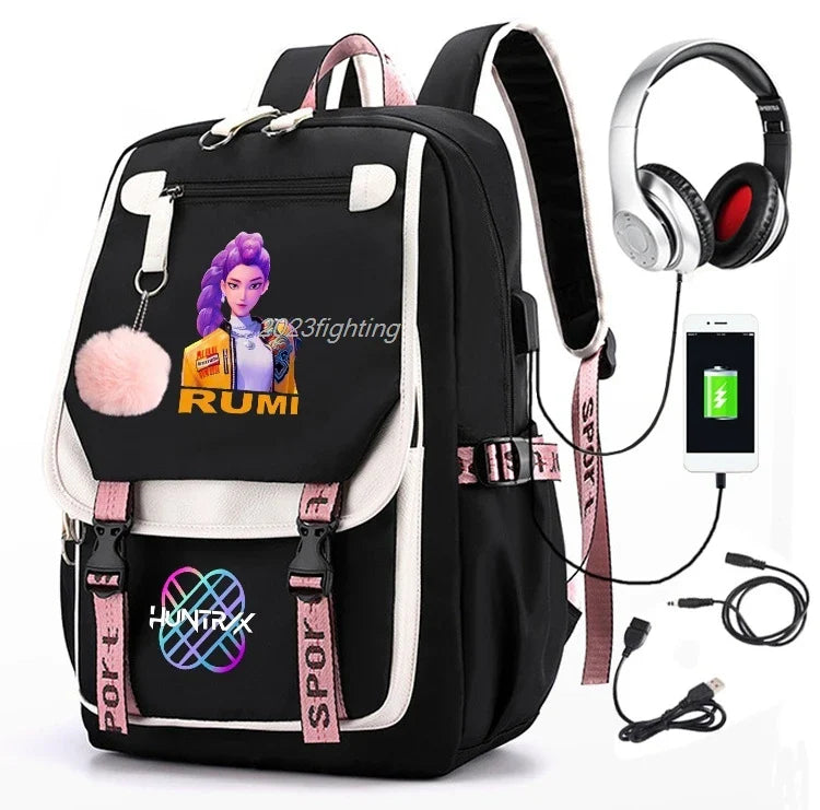 Backpack Cartoon Rucksack Girls School Bag High Capacity Women Backpack