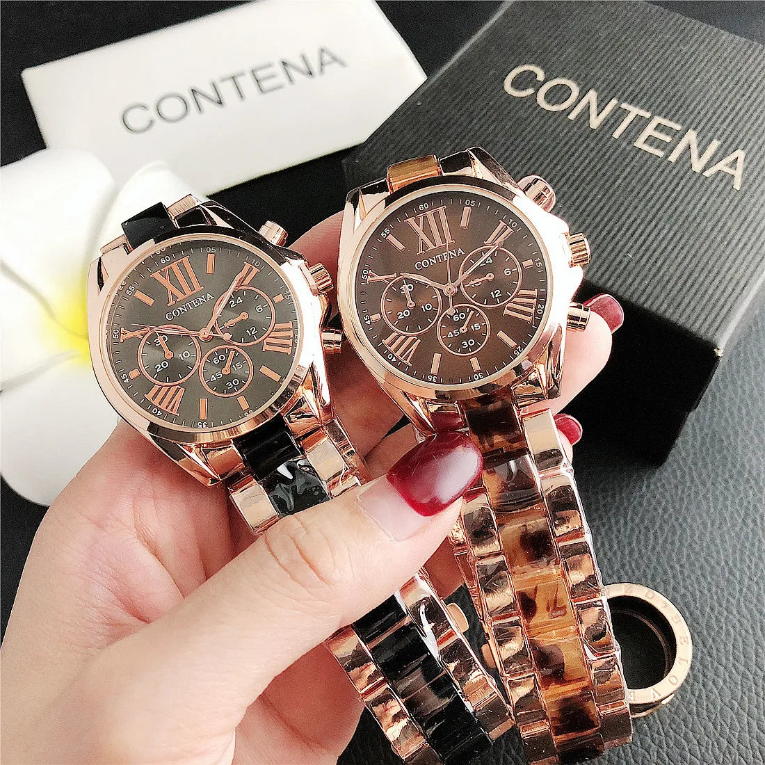 New Creative Watch Women Watches Luxury Rose Gold Quartz Ladies Watches Stainless Steel Bracelets Wristwatches Reloj Mujer