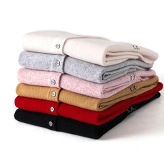 Women O-neck Cardigan Preppy Style Long Sleeve Sweater For Spring