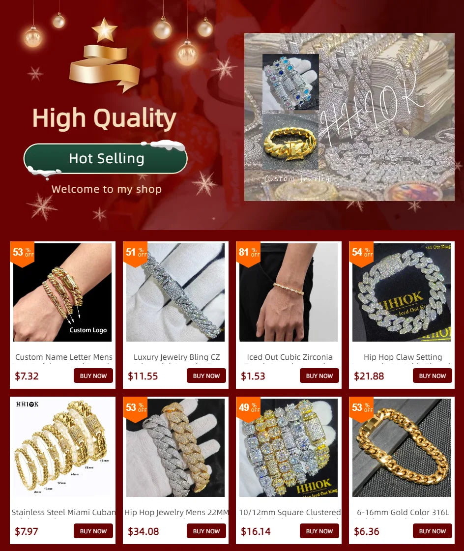 Luxury Jewelry Bling CZ Cuban Link Bracelet Two Row Zircon Copper Miami Cuban Bracelet Iced Out Hip Hop Men Women