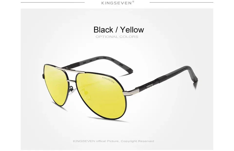 KINGSEVEN Fashion Men Sunglasses Luxury UV400 Polarized Glasses Women Pilot Outdoor Causal Male Female Fishing Driving Eyewear