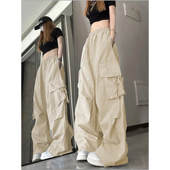 Cargo Pant Women Y2k Streetwear Casual Wide Leg Trousers American