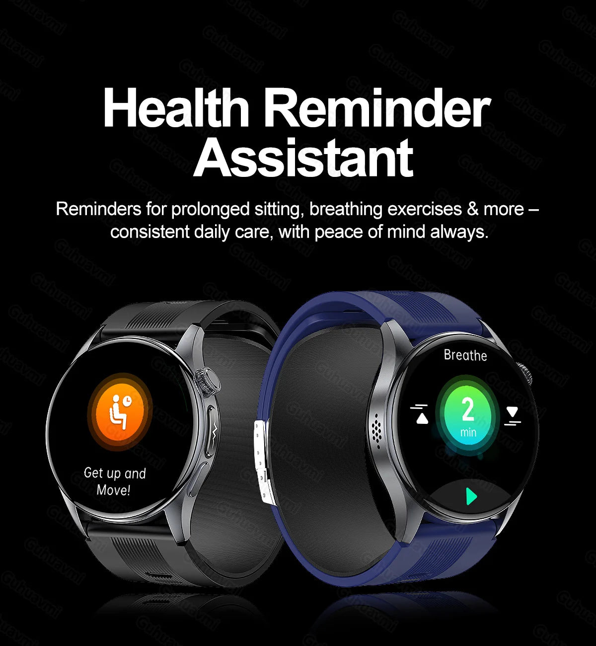 Smartwatch  AMOLED Screen Call ECG Sport Watchs