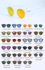 Sunglasses for Men: Vintage Retro Polarized Circle Sun Glasses