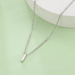 Minimalist Initial A-Z Letter Necklace for Women Alphabet Stainless Steel Choker