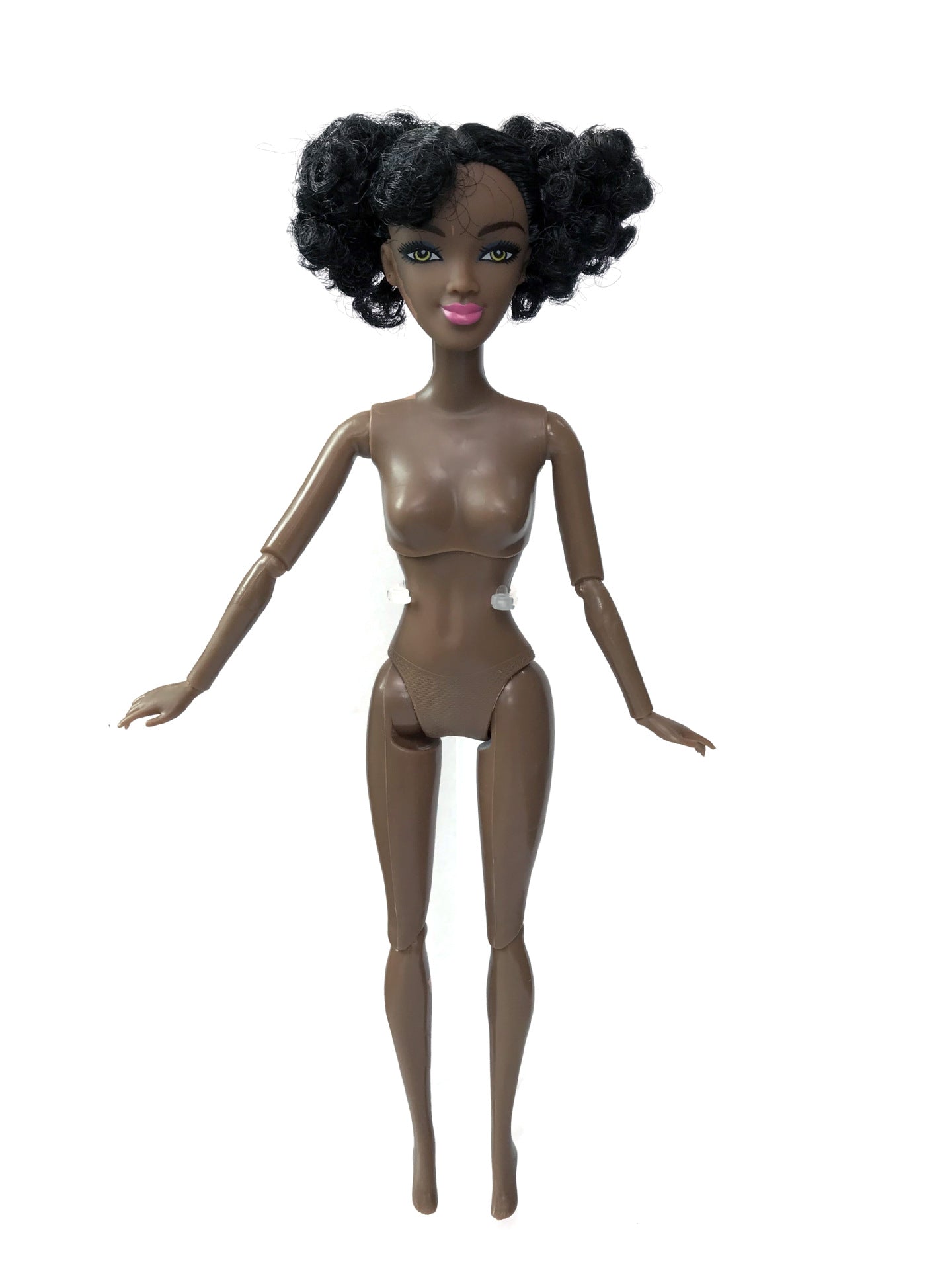 30cm Height Black Dolls Multi-jointed Black Skin African Dolls with Black Hair for Girls Diy Dress Up Toys