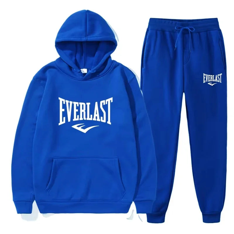 Men's EVERLAST Sportswear Fitness Gym Clothing Running Set Sportswear Straps