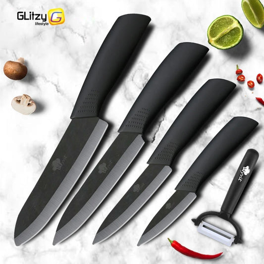 Ceramic Knife Kitchen Knives Set 3 4 5 6inch Chef Knife Utility Slicing Cutter Fruit