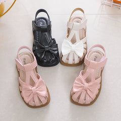 Pink Baby Sandals for Girl Peep-toe Breathable Hook & Loop Children Fashion