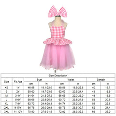 Barbie Cosplay Costume For Girl Lace Dress Christmas Kid Sling Up Party