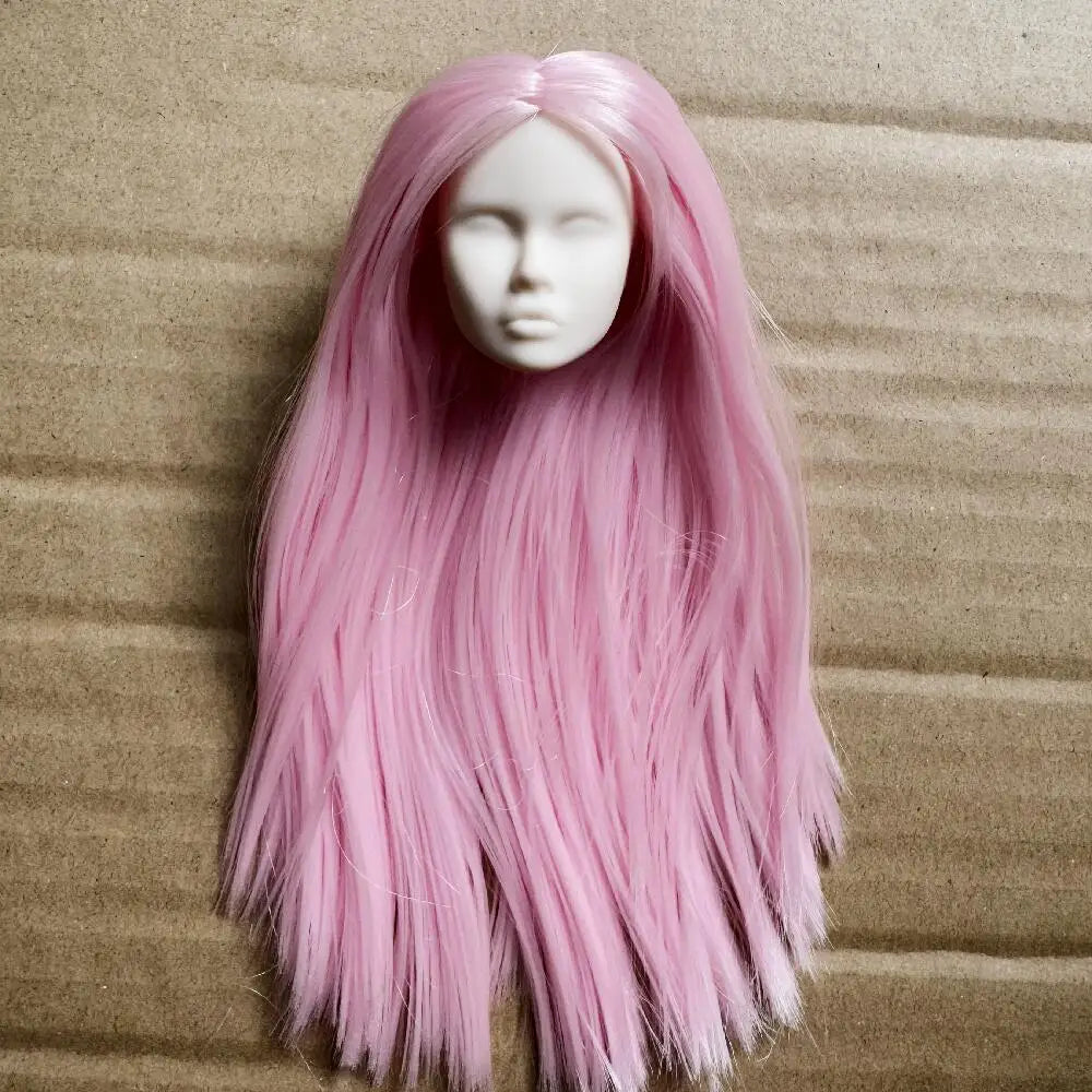 Vintage 1/6 PP Face Mold Doll Heads Fashion Doll Head Make Up Practice DIY Toy Parts Girls Birthday Gifts