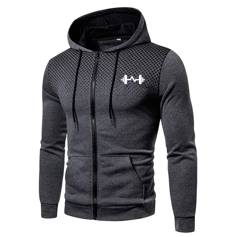 2025 New Arrival Men's Set Hoodie + Sweatpants Autumn Winter Daily Casual Sporty Jogging Suit Zipper Male Sweatshirt Outfit